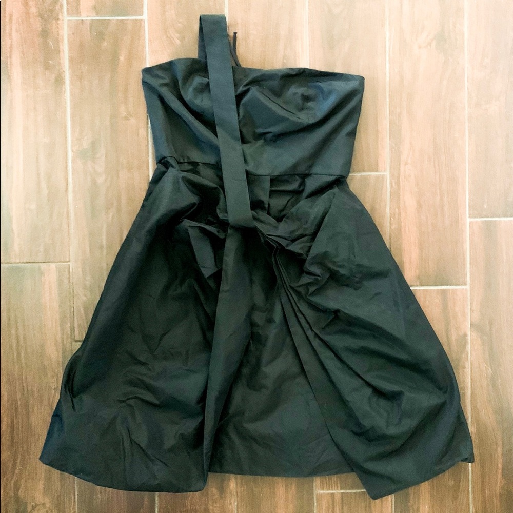 SportMax Little Black Dress w/ Gold Detail Zipper